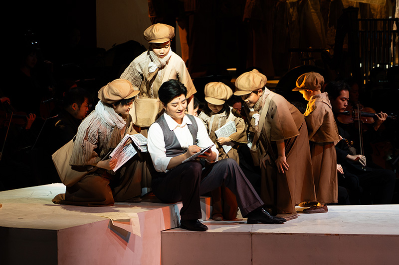 中國音樂學院大型多媒體合唱劇《聶耳的歌》上演。學校供圖