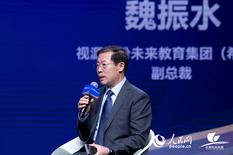 視源股份未來教育集團（希沃）副總裁魏振水。人民網記者葛泰佚攝