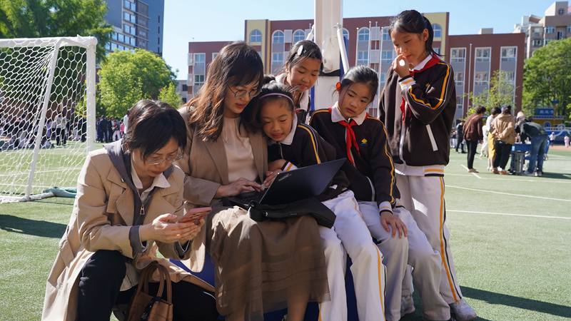 首都師范大學實驗小學“校園開放日”活動舉辦。校方供圖