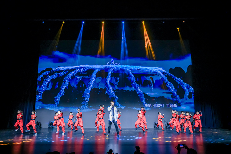 活動現場，兒童帶來歌舞串燒《哪吒》。主辦方供圖