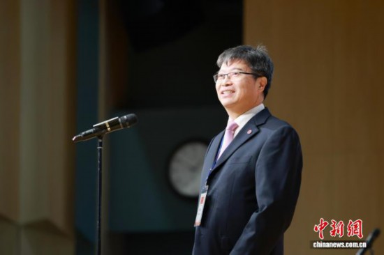圖為中國人民大學校長林尚立在開幕式上致辭。 (主辦方供圖)